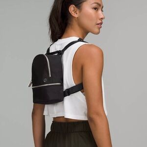 NWT Lululemon City Adventurer Backpack Crossbody Micro 3L Black w/SH